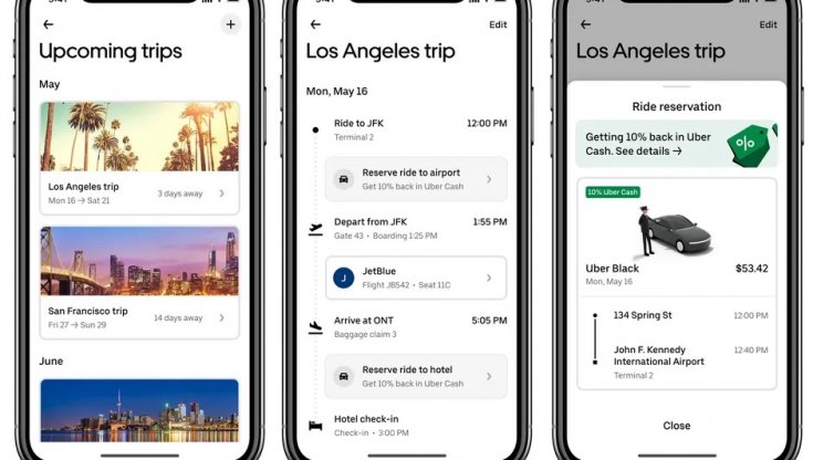 Uber si lancia nei viaggi: ecco Travel, per gestire tutto in una sola app