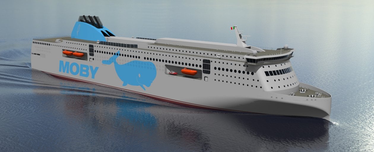 Moby svela le nuove “ammiraglie”. Per i più grandi ferry del Mediterraneo standard da crociera. E torna la Balena Blu