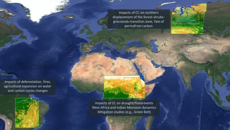 Le nuove mappe mostrano 30 anni di consumo di suolo in Africa, Amazzonia e Siberia