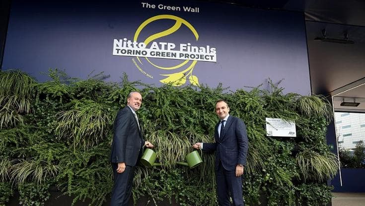 Le Atp Finals si tingono di verde: un giardino verticale al Fan Village